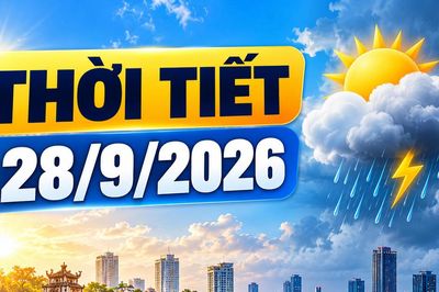 Thời tiết hôm nay 28/9: Bắc bộ có nơi trên 35 độ C, Nam bộ chiều tối mưa dông