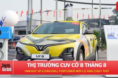 Thị trường CUV cỡ B tháng 8: Vinfast VF 6 dẫn đầu, Fortuner mới lộ ảnh chạy thử
