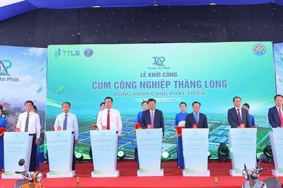 Hải Phòng: Khởi công dự án đầu tư xây dựng hạ tầng kỹ thuật Cụm công nghiệp Thăng Long