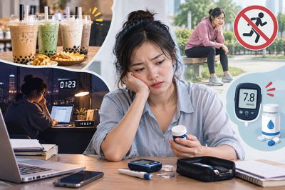 Cả tuần trà sữa, thức khuya, không thể dục, U30 'kè kè' túi thuốc tiểu đường