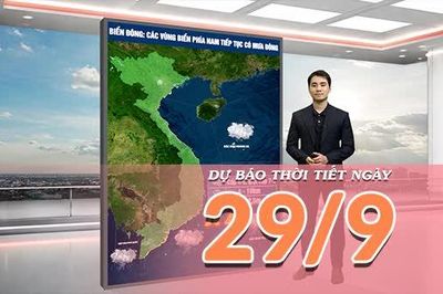 [Video] Dự báo thời tiết ngày 29/9/2026: Nắng gia tăng trên cả nước, Bắc Bộ và Trung Bộ có nơi nắng nóng