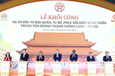 Tổng Bí thư, Chủ tịch nước Tô Lâm dự Lễ khởi công Dự án đầu tư bảo quản, tu bổ, phục hồi Điện Kính Thiên