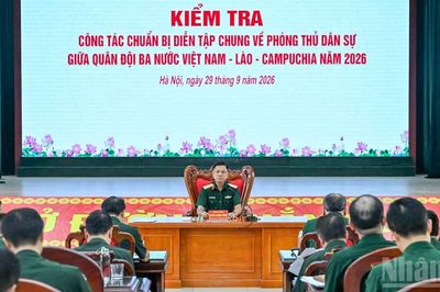 Diễn tập chung về phòng thủ dân sự quân đội ba nước Việt Nam-Lào-Campuchia năm 2026 dự kiến trong tháng 10