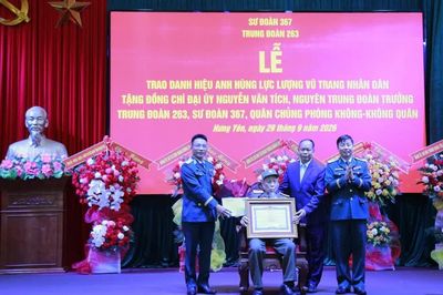 Người lính đi qua ba cuộc kháng chiến nhận danh hiệu Anh hùng Lực lượng vũ trang nhân dân