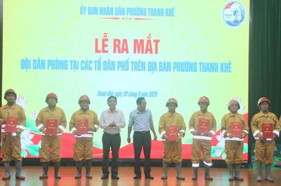 Phường Thanh Khê ra mắt 80 Đội Dân phòng ở khu dân cư