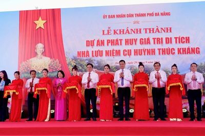 Khánh thành Dự án phát huy giá trị Nhà lưu niệm cụ Huỳnh Thúc Kháng