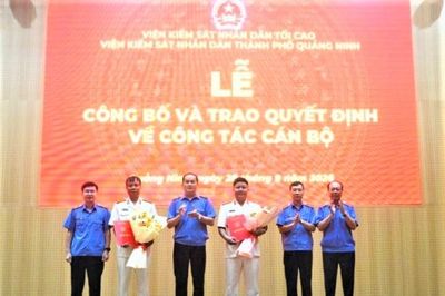 VKSND TP Quảng Ninh bổ nhiệm hai lãnh đạo cấp phòng