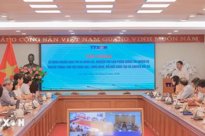 TTXVN tập huấn sử dụng kinh phí thực hiện nhiệm vụ đổi mới sáng tạo và chuyển đổi số