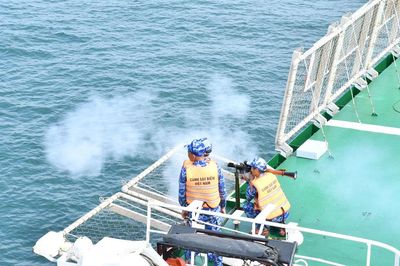 Bộ Tư lệnh Vùng Cảnh sát biển 4 diễn tập chiến thuật vòng tổng hợp, bắn đạn thật trên biển năm 2026