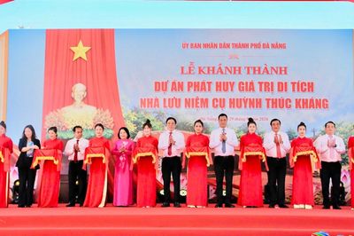 Khánh thành Dự án phát huy giá trị di tích Nhà lưu niệm cụ Huỳnh Thúc Kháng