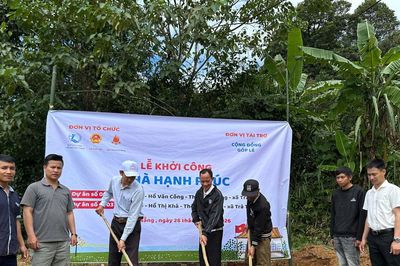 Trà Tập khởi công 2 'Nhà hạnh phúc' cho hộ dân khó khăn