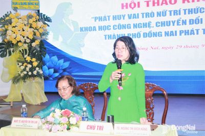 Phát huy vai trò nữ trí thức trong nghiên cứu khoa học công nghệ, chuyển đổi số