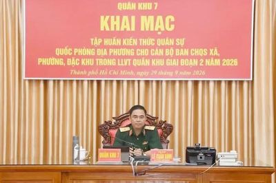 Tập huấn kiến thức quân sự, quốc phòng cho cán bộ quân sự địa phương