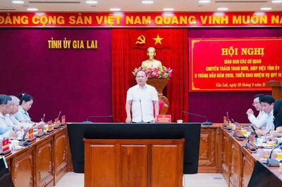 Giao ban các cơ quan chuyên trách tham mưu, giúp việc Tỉnh ủy Gia Lai