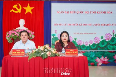 Đại biểu Quốc hội tỉnh Khánh Hòa tiếp xúc cử tri xã Suối Dầu