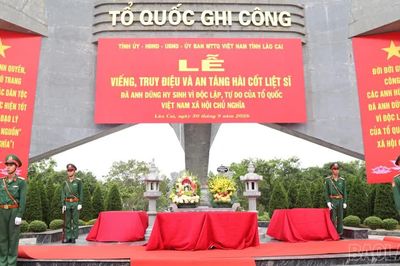 Tổng duyệt Lễ viếng, truy điệu và an táng hài cốt liệt sĩ