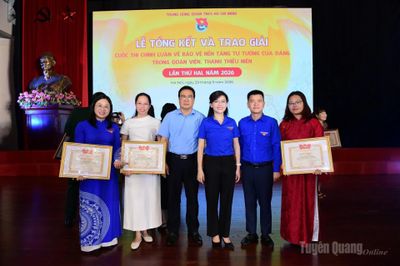 Tuyên Quang đoạt giải B Cuộc thi Chính luận về bảo vệ nền tảng tư tưởng của Đảng trong đoàn viên, thanh thiếu niên