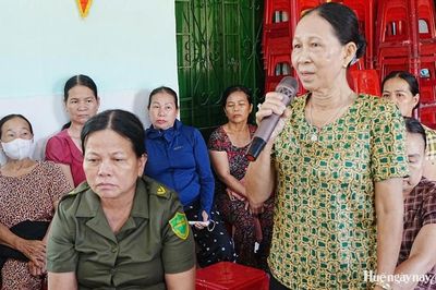 Lãnh đạo phường Phong Thái đối thoại, tháo gỡ những vấn đề dân sinh