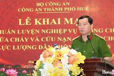 Huấn luyện nghiệp vụ phòng cháy chữa cháy và cứu hộ cứu nạn cho lực lượng dân phòng
