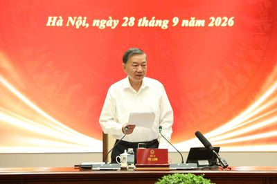 Tổng Bí thư, Chủ tịch nước Tô Lâm chủ trì Phiên họp tháng 9 Thường trực Ban Chỉ đạo Trung ương về hoàn thiện thể chế và thực thi pháp luật