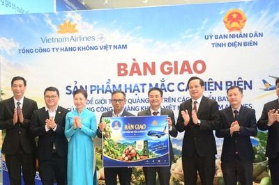 Điện Biên đưa mắc ca lên các chuyến bay Vietnam Airlines