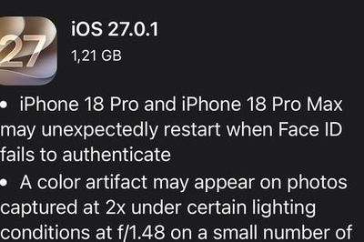 Apple cập nhật phần mềm khắc phục nhiều lỗi trên các dòng iPhone 18 Pro mới