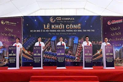Phú Thọ khởi công xây dựng 680 căn nhà ở xã hội tại phường Hòa Bình