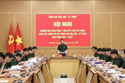 Nghiệm thu công trình Tổng kết công tác Đảng, công tác chính trị của Tổng cục Hậu cần - Kỹ thuật giai đoạn 2021-2025