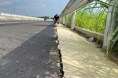 Cao tốc Biên Hòa - Vũng Tàu tiếp tục xuất hiện nhiều hư hỏng