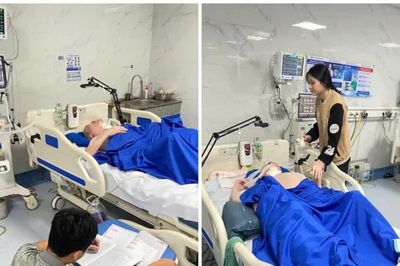 2 chị em còn tuổi học cầu xin quý tấm lòng cứu bố đang thoi thóp, mẹ tâm thần