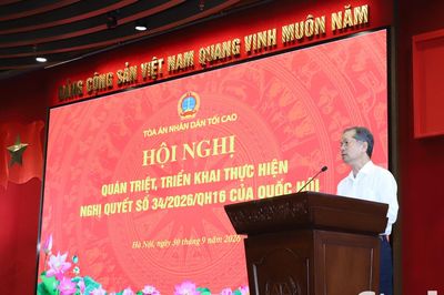 Tòa án nhân dân tối cao triển khai Nghị quyết số 34 của Quốc hội