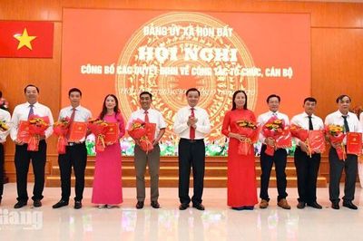 Hòn Đất thành lập 9 chi bộ, kiện toàn nhiều vị trí cán bộ
