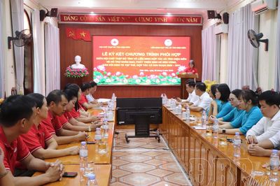 Phối hợp hỗ trợ nhân đạo, phát triển sinh kế gắn với kinh tế tập thể