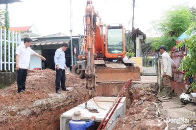 Gỡ điểm nghẽn, chống ngập ở phường Bình Phước