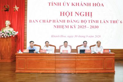 Hội nghị Tỉnh ủy Khánh Hòa lần thứ 6