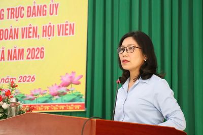 Thường trực Đảng ủy xã Ninh Phước đối thoại với cán bộ, đoàn viên, hội viên và Nhân dân