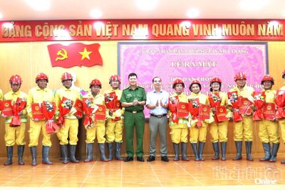 Phường Tây Nha Trang ra mắt 47 Tổ Dân phòng Phòng cháy, chữa cháy và cứu nạn, cứu hộ