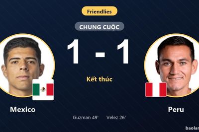 Peru mở tỷ số trước khi bị Mexico cầm hòa 1-1