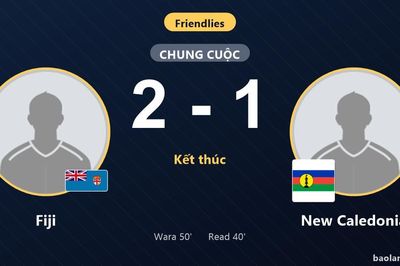 Ngược dòng hạ New Caledonia 2-1, Fiji giành thắng lợi giao hữu kịch tính
