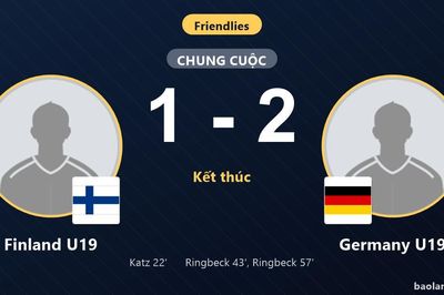 Finland U19 mở tỷ số nhưng để Germany U19 lội ngược dòng giành chiến thắng