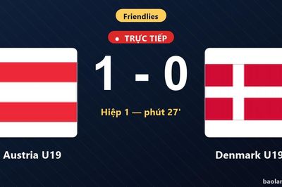 TRỰC TIẾPTrực tiếp Austria U19 vs Denmark U19: Austria U19 mở tỷ số