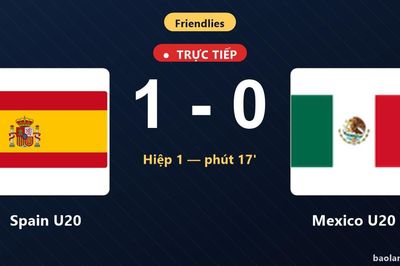 TRỰC TIẾPTrực tiếp Spain U20 vs Mexico U20: Spain U20 mở tỷ số