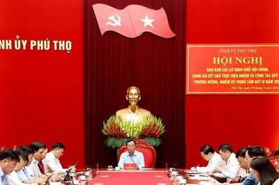 Phó Bí thư Thường trực Tỉnh ủy Bùi Văn Quang chủ trì giao ban các cơ quan khối Nội chính
