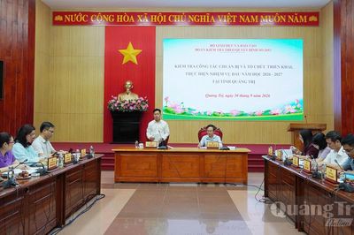 Bộ Giáo dục và Đào tạo kiểm tra công tác thực hiện nhiệm vụ đầu năm học 2026-2027 tại Quảng Trị