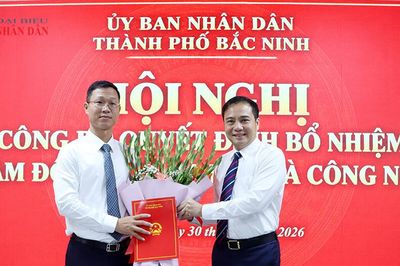 Ông Thân Trung Kiên được bổ nhiệm giữ chức Giám đốc Sở Khoa học và Công nghệ thành phố Bắc Ninh