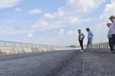 Sau bài trên Báo Công an nhân dân, chủ đầu tư báo cáo về vết nứt trên cao tốc Biên Hoà - Vũng Tàu