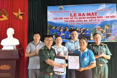 Đồn Biên phòng Cửa khẩu Lý Vạn ký kết chương trình 'Đồng hành cùng phụ nữ biên cương'