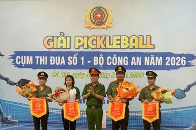 Sôi nổi giải Pickleball Cụm thi đua số 1 - Bộ Công an