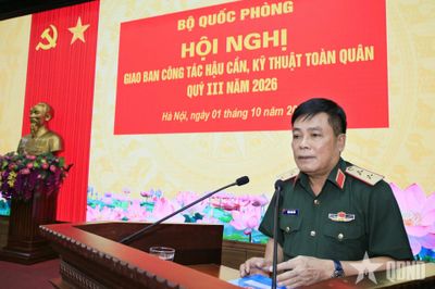 Toàn quân hoàn thành trên 75% nhiệm vụ công tác hậu cần, kỹ thuật năm 2026