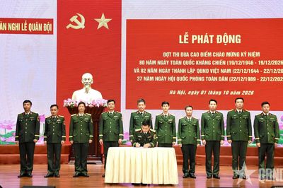 Đoàn Nghi lễ Quân đội phát động đợt thi đua cao điểm